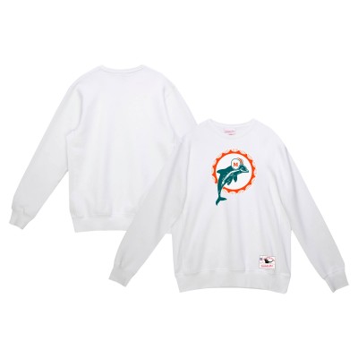 Кофта Miami Dolphins Mitchell & Ness White Basic Fleece