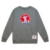 New York Giants Mitchell & Ness Heather Gray Basic Fleece Pullover Sweatshirt