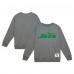 New York Jets Mitchell & Ness Heather Gray Basic Fleece Pullover Sweatshirt New York Jets Mitchell & Ness Heather Gray Basic Fleece Pullover Sweatshirt