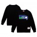 Seattle Seahawks Mitchell & Ness Black Basic Fleece Pullover Sweatshirt