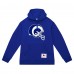 Los Angeles Rams Mitchell & Ness Helmet Logo Vintage Pullover Hoodie - Royal
