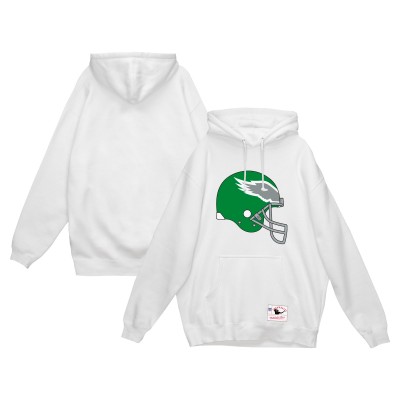 Толстовка Philadelphia Eagles Mitchell & Ness Helmet Logo Vintage - White