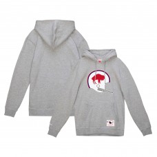 Толстовка Buffalo Bills Mitchell & Ness Heather Gray Helmet Logo Vintage