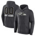 Именная толстовка Baltimore Ravens Charcoal Name & Number Monochrome Именная толстовка Baltimore Ravens Charcoal Name & Number Monochrome