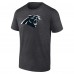 Футболка Carolina Panthers Charcoal Personalized Name & Number Monochrome
