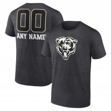 Футболка Chicago Bears Charcoal Personalized Name & Number Monochrome Футболка Chicago Bears Charcoal Personalized Name & Number Monochrome