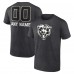 Футболка Chicago Bears Charcoal Personalized Name & Number Monochrome
