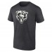 Футболка Chicago Bears Charcoal Personalized Name & Number Monochrome