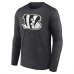 Cincinnati Bengals Charcoal Personalized Name & Number Monochrome Long Sleeve T-Shirt