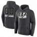 Cincinnati Bengals Charcoal Personalized Name & Number Monochrome Pullover Hoodie