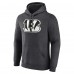 Cincinnati Bengals Charcoal Personalized Name & Number Monochrome Pullover Hoodie