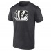 Cincinnati Bengals Charcoal Personalized Name & Number Monochrome T-Shirt