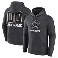 Толстовка Dallas Cowboys Charcoal Personalized Name & Number Monochrome