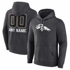 Толстовка Denver Broncos Charcoal Personalized Name & Number Monochrome
