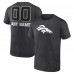 Футболка Denver Broncos Charcoal Personalized Name & Number Monochrome