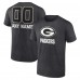 Футболка Green Bay Packers Charcoal Personalized Name & Number Monochrome