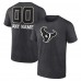 Футболка Houston Texans Charcoal Personalized Name & Number Monochrome