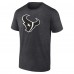 Футболка Houston Texans Charcoal Personalized Name & Number Monochrome