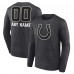 Indianapolis Colts Charcoal Personalized Name & Number Monochrome Long Sleeve T-Shirt Indianapolis Colts Charcoal Personalized Name & Number Monochrome Long Sleeve T-Shirt