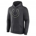 Indianapolis Colts Charcoal Personalized Name & Number Monochrome Pullover Hoodie