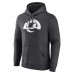 Los Angeles Rams Charcoal Personalized Name & Number Monochrome Pullover Hoodie