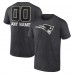 New England Patriots Charcoal Personalized Name & Number Monochrome T-Shirt New England Patriots Charcoal Personalized Name & Number Monochrome T-Shirt