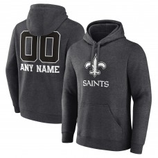 Именная толстовка New Orleans Saints Charcoal Monochrome
