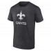 Именная футболка New Orleans Saints Charcoal Monochrome