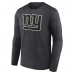 New York Giants Charcoal Personalized Name & Number Monochrome Long Sleeve T-Shirt