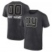 New York Giants Charcoal Personalized Name & Number Monochrome T-Shirt
