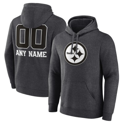 Толстовка Pittsburgh Steelers Personalized Name & Number Monochrome - Charcoal