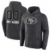 San Francisco 49ers Charcoal Personalized Name & Number Monochrome Pullover Hoodie