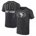 San Francisco 49ers Charcoal Personalized Name & Number Monochrome T-Shirt