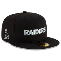 Бейсболка Las Vegas Raiders OVO x New Era Black 59FIFTY