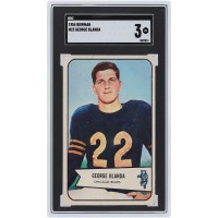 George Blanda Chicago Bears 1954 Bowman #23 SGC Authenticated 3 Card