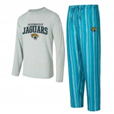Jacksonville Jaguars Concepts Sport Petition Long Sleeve Top & Pants Sleep Set