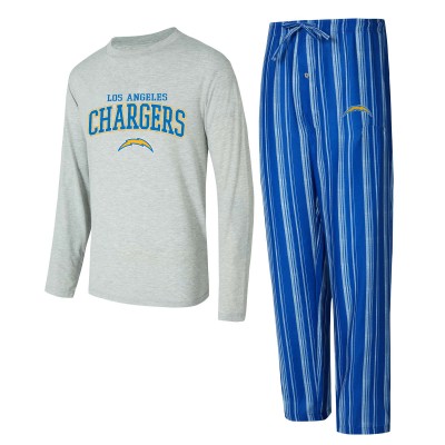 Los Angeles Chargers Concepts Sport Petition Long Sleeve Top & Pants Sleep Set