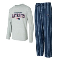 New England Patriots Concepts Sport Petition Long Sleeve Top & Pants Sleep Set