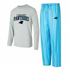 Carolina Panthers Concepts Sport Petition Long Sleeve Top & Pants Sleep Set
