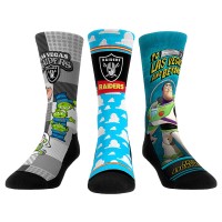 Unisex Las Vegas Raiders Rock Em Socks Toy Story 3-Pack Crew Socks
