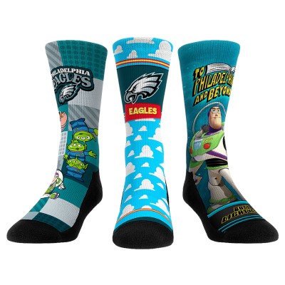 Три пары носков Philadelphia Eagles Rock Em Socks Unisex Toy Story
