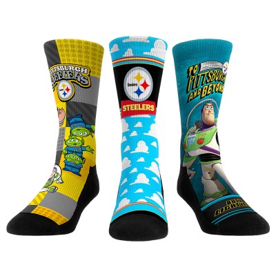 3 пары носков Pittsburgh Steelers Rock Em Socks Unisex Toy Story Crew