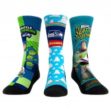 Unisex Seattle Seahawks Rock Em Socks Toy Story 3-Pack Crew Socks