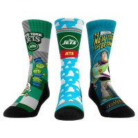 Unisex New York Jets Rock Em Socks Toy Story 3-Pack Crew Socks