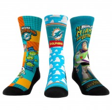 Unisex Miami Dolphins Rock Em Socks Toy Story 3-Pack Crew Socks