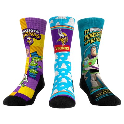 Три пары носков Minnesota Vikings Rock Em Socks Unisex Toy Story
