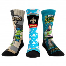 Три пары носков Unisex New Orleans Saints Rock Em Socks Toy Story Crew