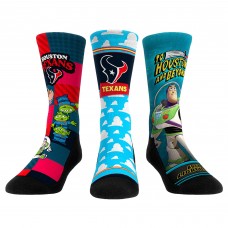 Unisex Houston Texans Rock Em Socks Toy Story 3-Pack Crew Socks