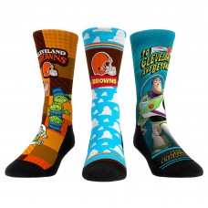 Unisex Cleveland Browns Rock Em Socks Toy Story 3-Pack Crew Socks