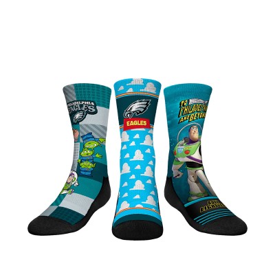 Подростковая Philadelphia Eagles Rock Em Socks Toy Story 3-Pack Crew Socks